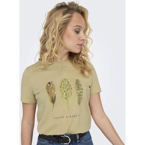 Υφασμάτινα Γυναίκα T-shirts & Μπλούζες Only 15316706 KITA Green