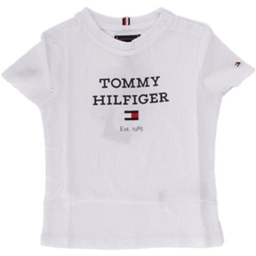 Υφασμάτινα Αγόρι T-shirt με κοντά μανίκια Tommy Hilfiger KB0KB08671 Άσπρο