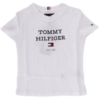 Υφασμάτινα Αγόρι T-shirt με κοντά μανίκια Tommy Hilfiger KB0KB08671 Άσπρο
