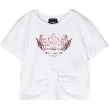 Υφασμάτινα Κορίτσι T-shirt με κοντά μανίκια John Richmond RGP24046TS Άσπρο