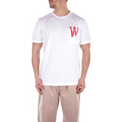 Υφασμάτινα Άνδρας T-shirt με κοντά μανίκια Woolrich CFWOTE0122MRUT2926UT2926 Άσπρο