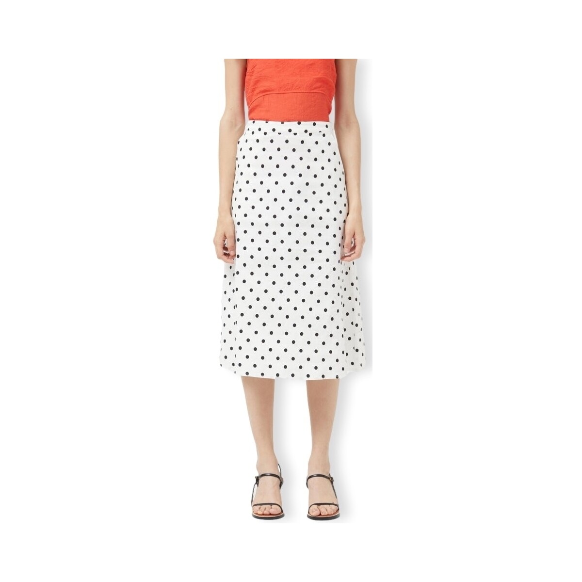 Υφασμάτινα Γυναίκα Φούστες Compania Fantastica COMPAÑIA FANTÁSTICA Skirt 11020 - Polka Dots Άσπρο