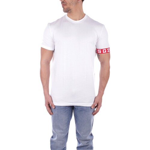 Υφασμάτινα Άνδρας T-shirt με κοντά μανίκια Dsquared D9M3S5130 Άσπρο