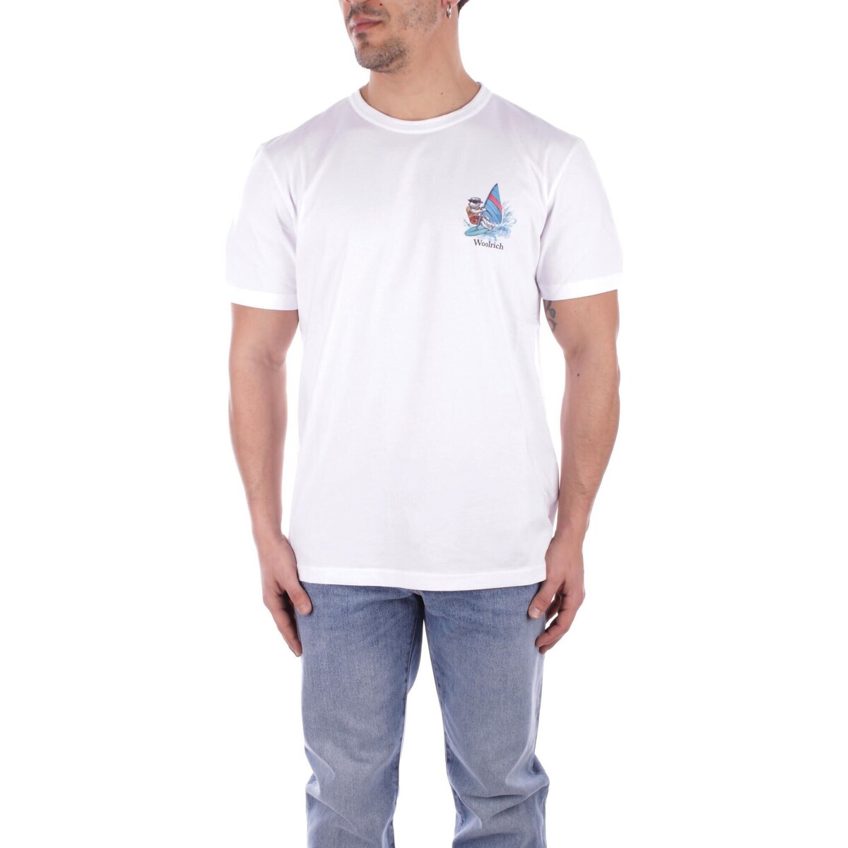 T-shirt με κοντά μανίκια Woolrich CFWOTE0128MRUT2926