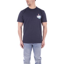 Υφασμάτινα Άνδρας T-shirt με κοντά μανίκια Woolrich CFWOTE0128MRUT2926 Μπλέ