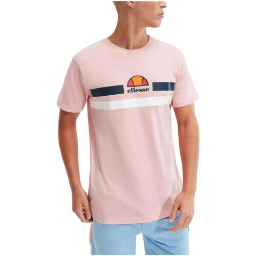 Υφασμάτινα Άνδρας T-shirt με κοντά μανίκια Ellesse  Ροζ