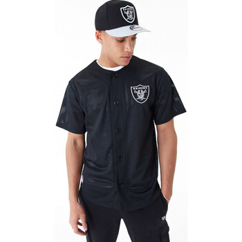 Υφασμάτινα Άνδρας T-shirts & Μπλούζες New-Era Nfl baseball jersey lasrai Black