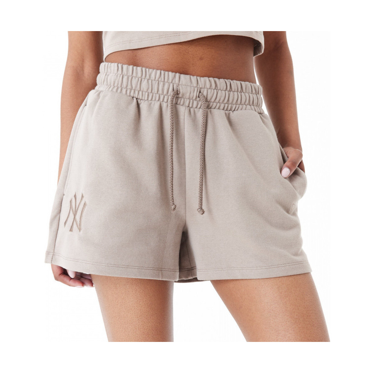Υφασμάτινα Γυναίκα Σόρτς / Βερμούδες New-Era Mlb le shorts neyyan Brown