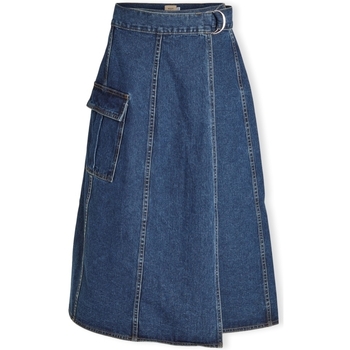 Υφασμάτινα Γυναίκα Φούστες Vila Norma Skirt - Medium Blue Denim Brown