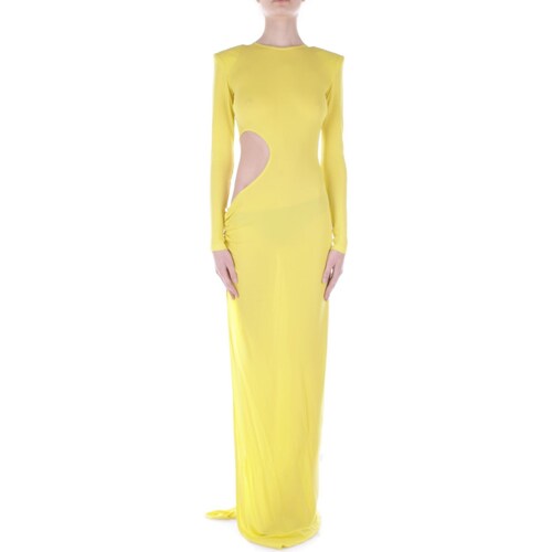 Υφασμάτινα Γυναίκα Μακριά Φορέματα Elisabetta Franchi AB58842E2 Yellow