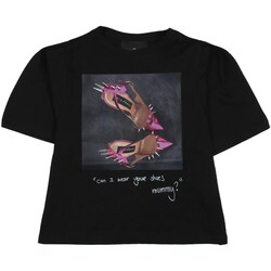 Υφασμάτινα Κορίτσι T-shirt με κοντά μανίκια John Richmond RGP24075TS Black