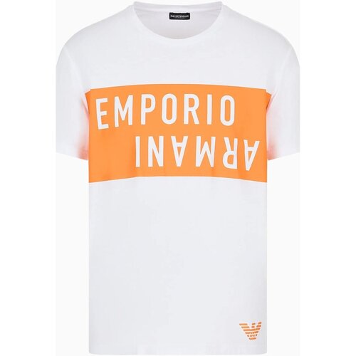 Υφασμάτινα Άνδρας T-shirt με κοντά μανίκια Emporio Armani 211818 4R476 Άσπρο
