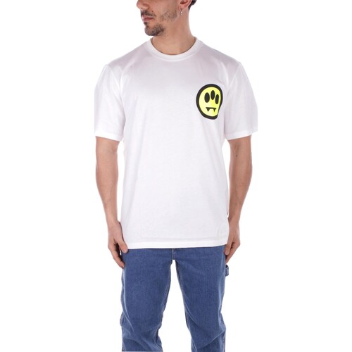 Υφασμάτινα T-shirt με κοντά μανίκια Barrow S4BWUATH137 Άσπρο