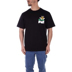 Υφασμάτινα T-shirt με κοντά μανίκια Barrow S4BWUATH041 Black