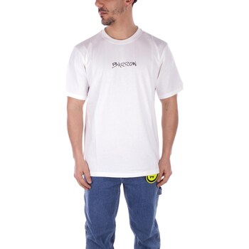 Υφασμάτινα T-shirt με κοντά μανίκια Barrow S4BWUATH094 Άσπρο
