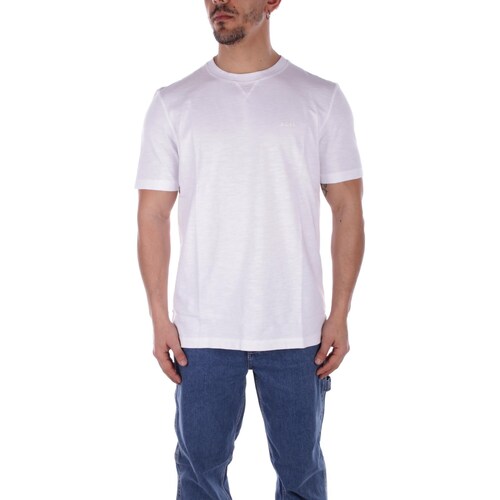 Υφασμάτινα Άνδρας T-shirt με κοντά μανίκια BOSS 50511158 Άσπρο