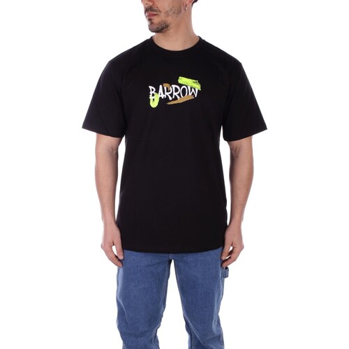 Υφασμάτινα T-shirt με κοντά μανίκια Barrow S4BWUATH043 Black