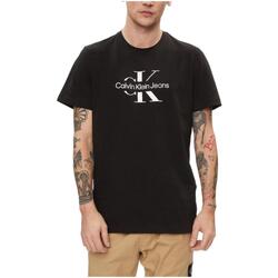 Υφασμάτινα Άνδρας T-shirt με κοντά μανίκια Calvin Klein Jeans  Black