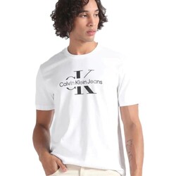Υφασμάτινα Άνδρας T-shirt με κοντά μανίκια Calvin Klein Jeans J30J325190 Άσπρο