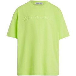 Υφασμάτινα Αγόρι Μπλουζάκια με μακριά μανίκια Calvin Klein Jeans IB0IB02030 Green