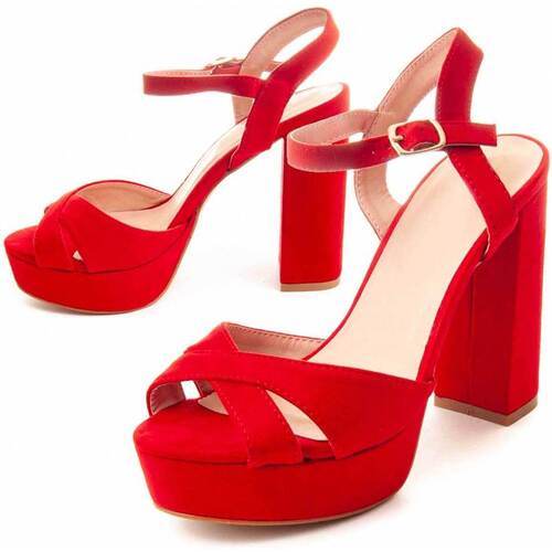 Παπούτσια Γυναίκα Σανδάλια / Πέδιλα Leindia 88188 Red