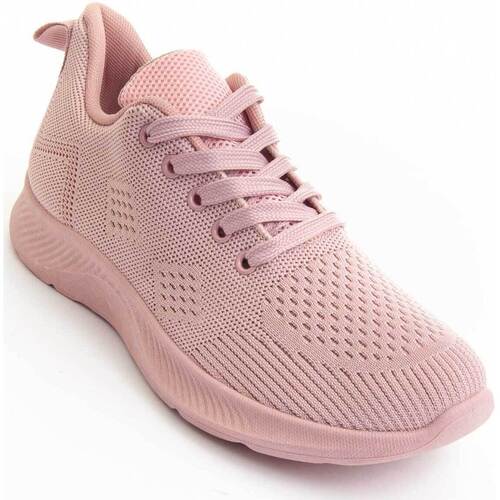 Παπούτσια Γυναίκα Χαμηλά Sneakers Leindia 88586 Ροζ