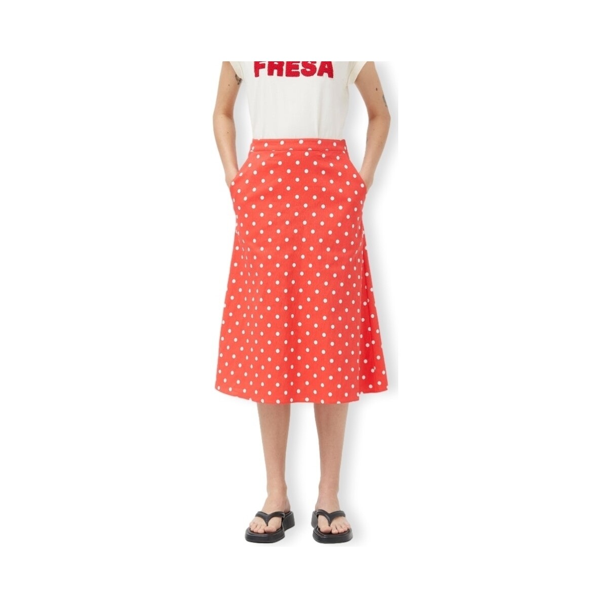 Υφασμάτινα Γυναίκα Φούστες Compania Fantastica COMPAÑIA FANTÁSTICA Skirt 11019 - Polka Dots Red