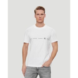 Υφασμάτινα Άνδρας T-shirt με κοντά μανίκια Calvin Klein Jeans J30J324668YAF Άσπρο