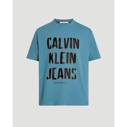 Υφασμάτινα Άνδρας T-shirt με κοντά μανίκια Calvin Klein Jeans J30J324648 Μπλέ