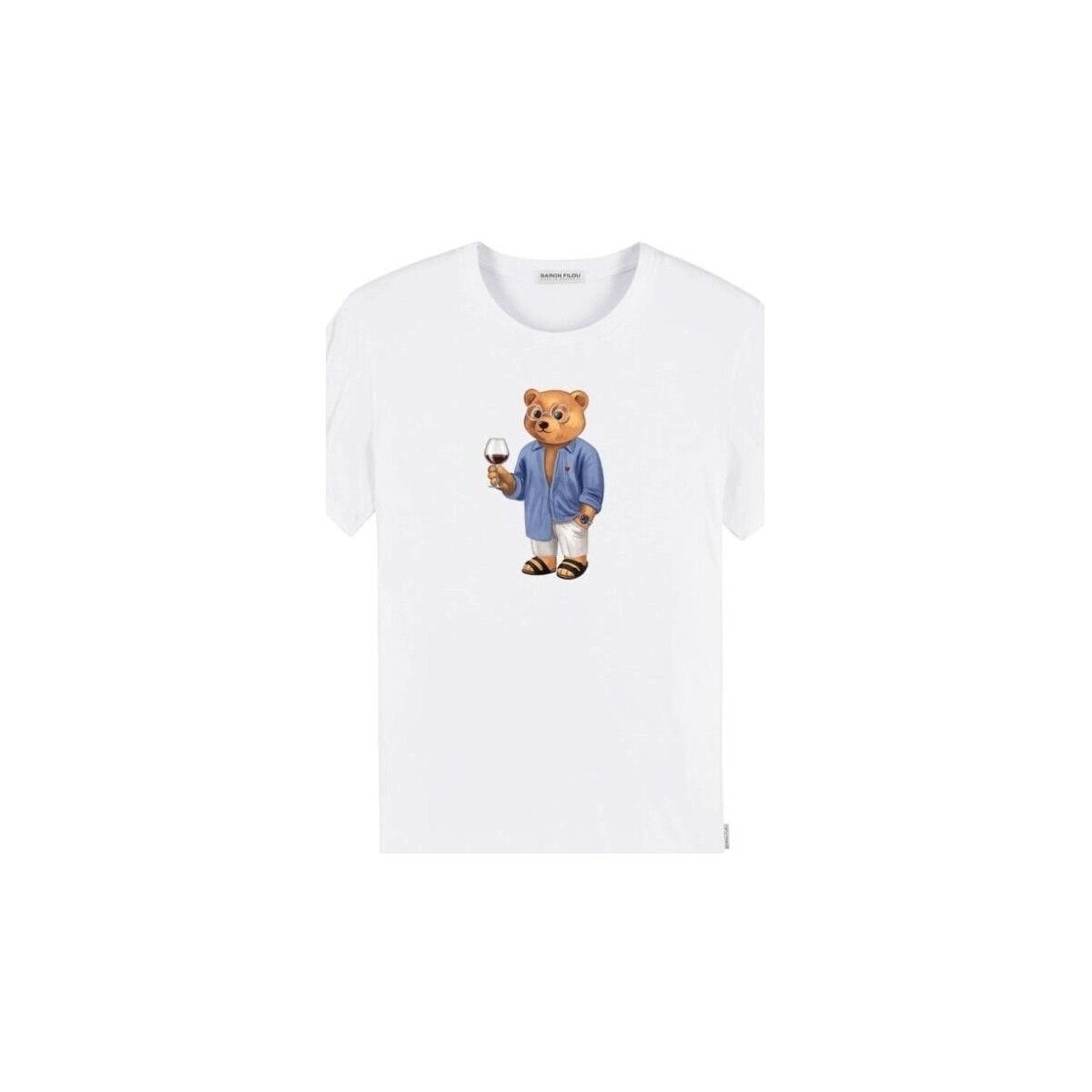 Υφασμάτινα Άνδρας T-shirt με κοντά μανίκια Baron Filou THE YACHT OWNER Άσπρο