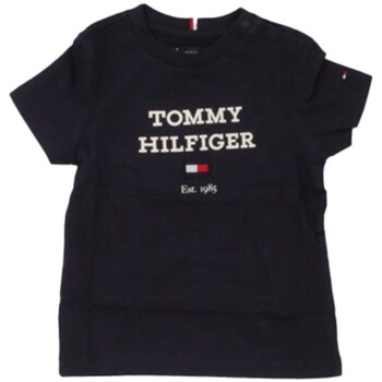 Υφασμάτινα Αγόρι T-shirt με κοντά μανίκια Tommy Hilfiger KB0KB08671 Black