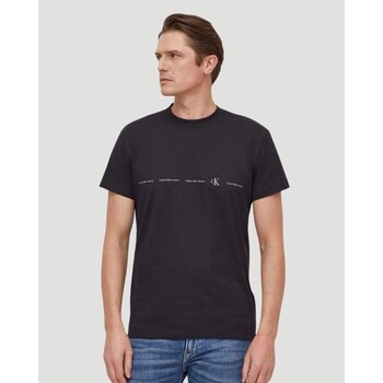 Υφασμάτινα Άνδρας T-shirt με κοντά μανίκια Calvin Klein Jeans J30J324668BEH Black