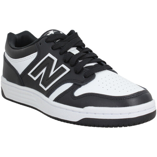 Παπούτσια Sneakers New Balance 480 Cuir Textile White Black Άσπρο