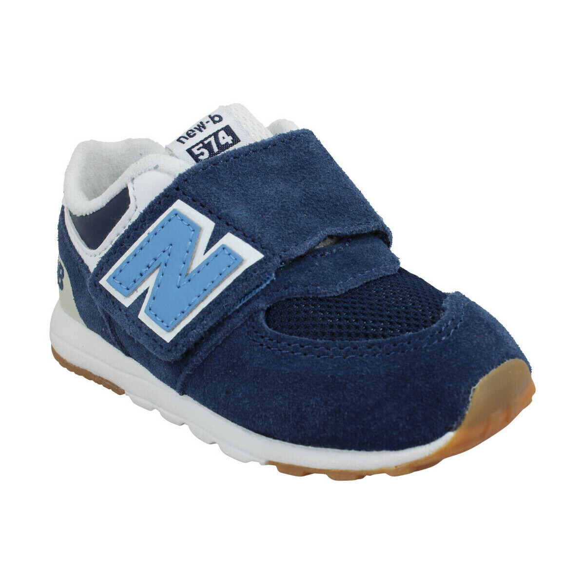 Παπούτσια Παιδί Sneakers New Balance 574 Velours Toile Enfant Navy Blue Μπλέ