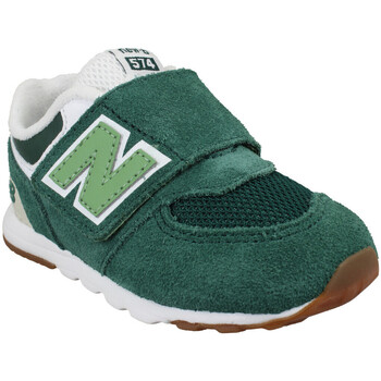 Παπούτσια Παιδί Sneakers New Balance 574 Velours Toile Enfant Green Green