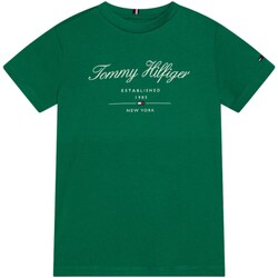 Υφασμάτινα Αγόρι Μπλουζάκια με μακριά μανίκια Tommy Hilfiger KB0KB08803 Green