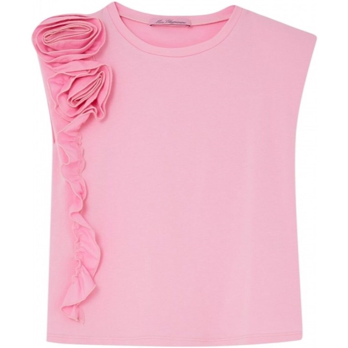 Υφασμάτινα Κορίτσι T-shirt με κοντά μανίκια Miss Blumarine IA4080J5003 Ροζ