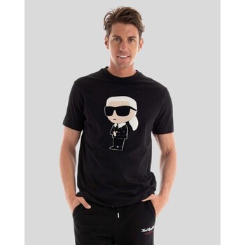 Υφασμάτινα Άνδρας T-shirt με κοντά μανίκια Karl Lagerfeld 755075 534250 Black