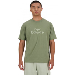 Υφασμάτινα Άνδρας T-shirts & Μπλούζες New Balance Sport essentials linear t-shirt Green