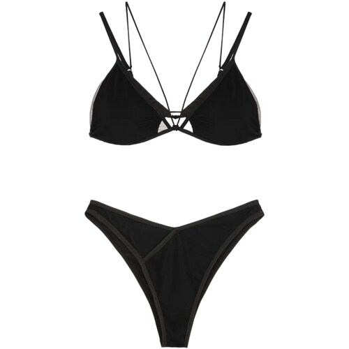 Υφασμάτινα Γυναίκα Μαγιώ / shorts για την παραλία Me Fui MF24-0700 Black