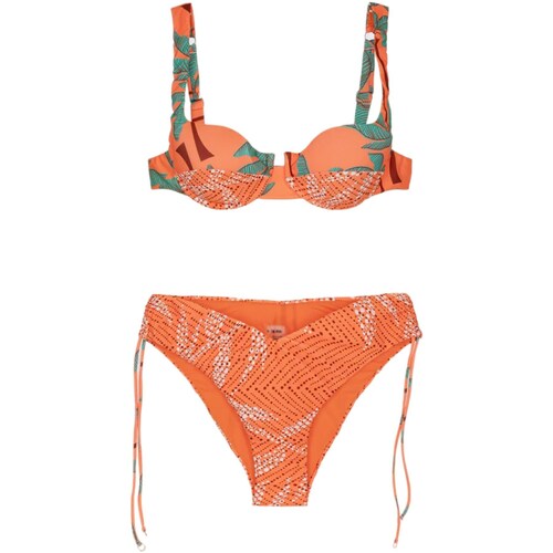 Υφασμάτινα Γυναίκα Μαγιώ / shorts για την παραλία Me Fui MF24-0472 Orange