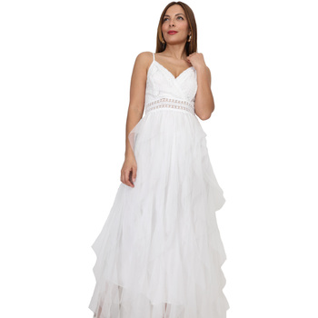 Υφασμάτινα Γυναίκα Φορέματα La Modeuse 70532_P164973 Άσπρο