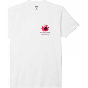 Υφασμάτινα Άνδρας T-shirts & Μπλούζες Obey House of  floral Άσπρο