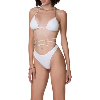 Υφασμάτινα Γυναίκα Μαγιώ / shorts για την παραλία Me Fui MF24-0310 Άσπρο