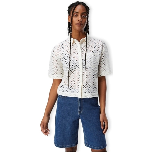 Υφασμάτινα Γυναίκα Μπλούζες Object Emilia Shirt S/S - Sands Beige
