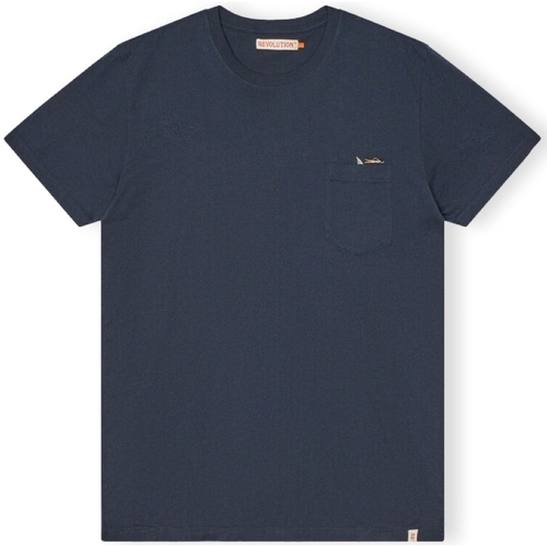 Υφασμάτινα Άνδρας T-shirts & Μπλούζες Revolution T-Shirt Regular 1365 SHA - Blue Μπλέ