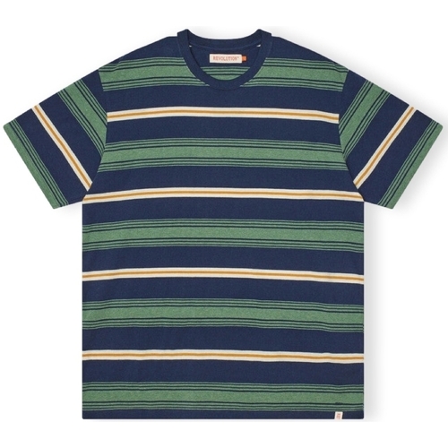 Υφασμάτινα Άνδρας T-shirts & Μπλούζες Revolution T-Shirt Loose 1363 - Navy Multicolour