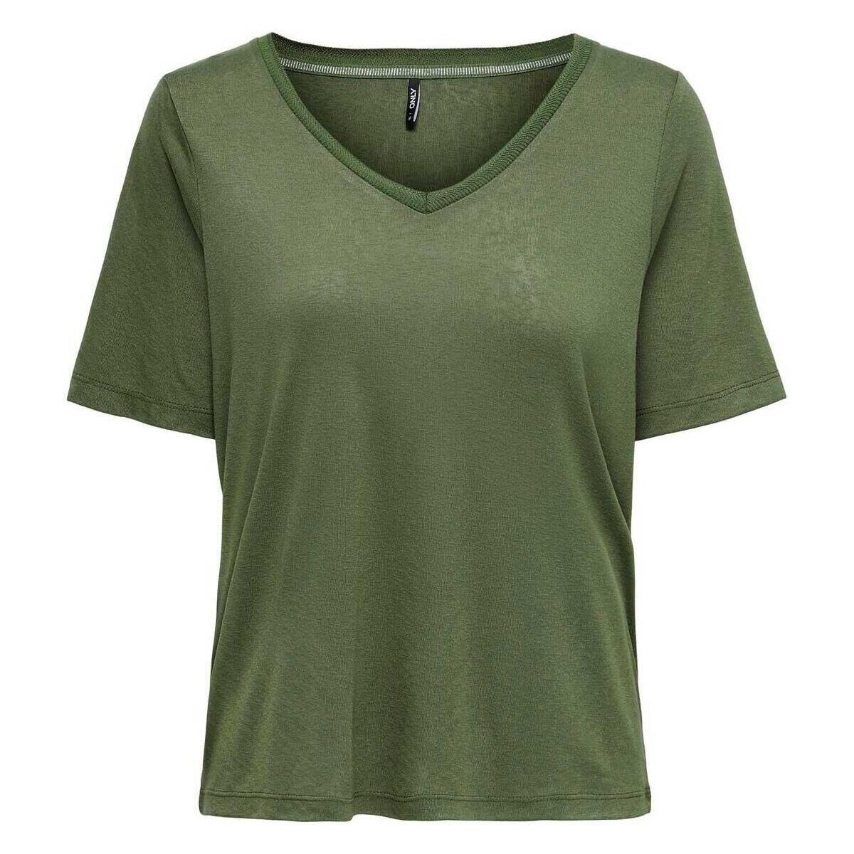 Υφασμάτινα T-shirts & Μπλούζες Only  Green