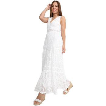 Υφασμάτινα Γυναίκα Φορέματα La Modeuse 70717_P164978 Άσπρο