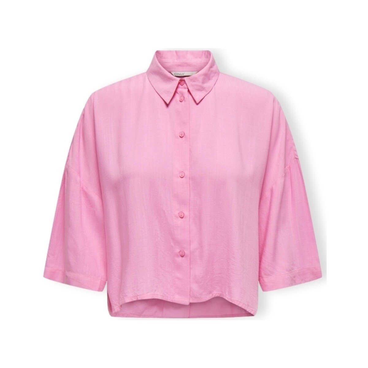 Only  Μπλούζα Only Noos Astrid Life Shirt 2/4 - Begonia Pink